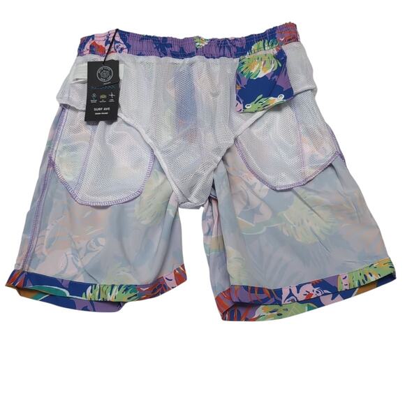 Brooklyn Cloth Co Swim Trunks Shorts Mens Size M Surfing Dinosaurs Print NEW NWT - Picture 3 of 16